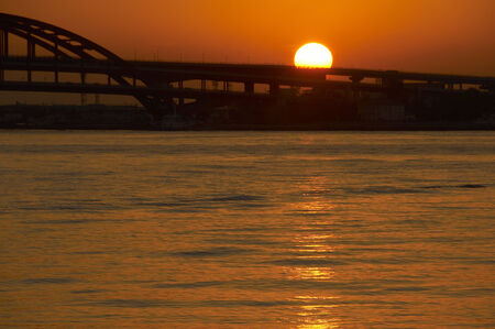 Rising sunの写真素材