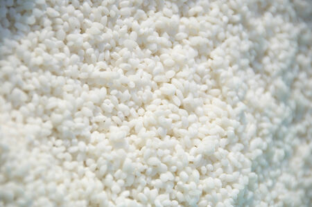 A lot of Glutinous rice and white image.の写真素材
