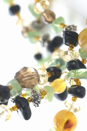 The accessary made with the beautiful color stone.の写真素材