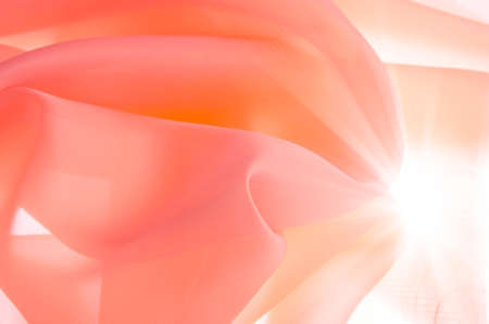 The surface of the pink cloth and light beam.の写真素材