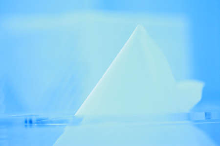 A lot of tissue paper on the box.の写真素材