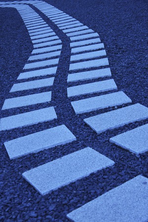 Stepping stonesの写真素材