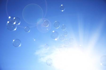SOAP bubblesの写真素材