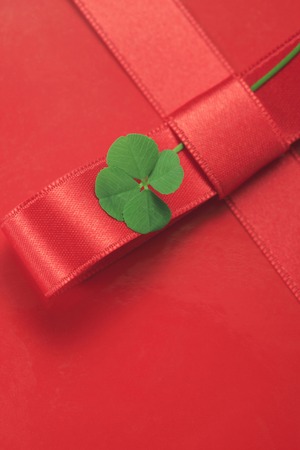Clover and Ribbonの写真素材
