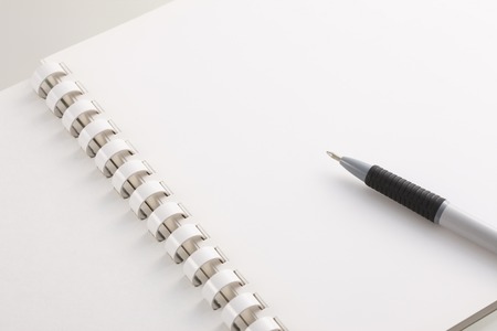 Notebook and penの写真素材