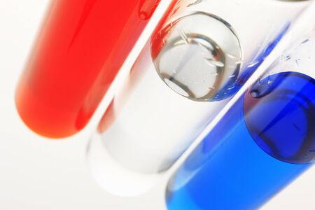 Test tubes and inkの写真素材