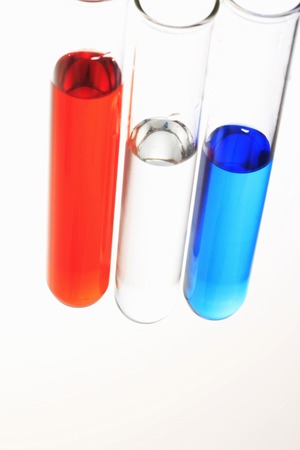 Test tubes and inkの写真素材