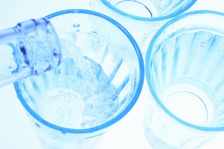 Glass and waterの写真素材