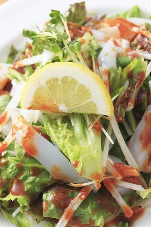 Seafood saladの写真素材