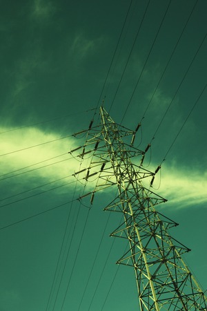 Power transmission lineの写真素材