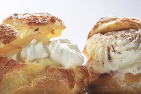 Cream puffsの写真素材
