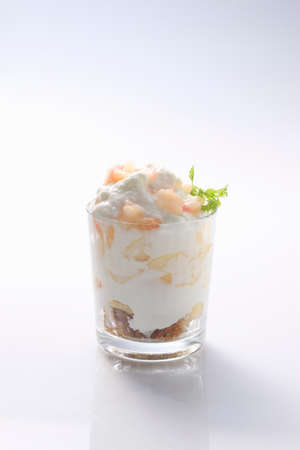 Peach parfaitの写真素材