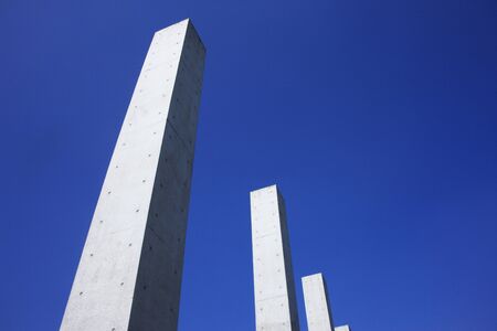 Concrete and blue skyの写真素材