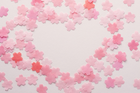 Paper cherry blossomsの写真素材