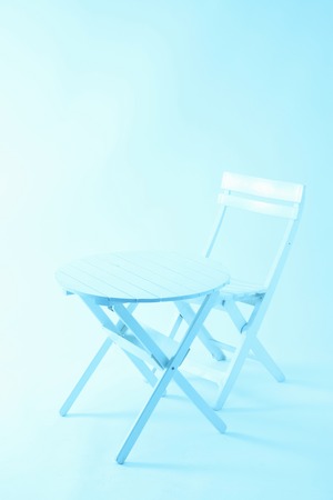 Chair and tableの写真素材