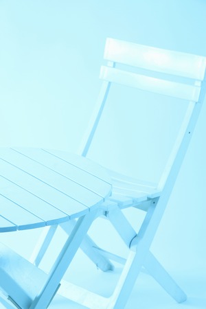 Chair and tableの写真素材