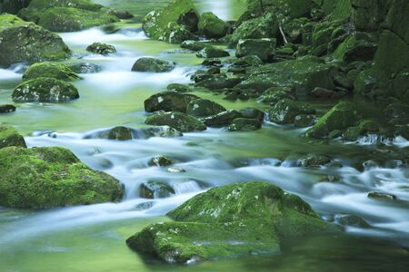 Akame 48 falls ravineの写真素材