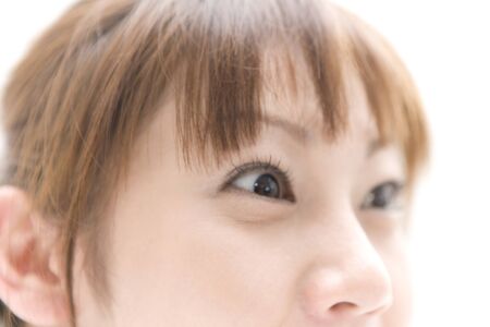 Face of Japanese womanの写真素材
