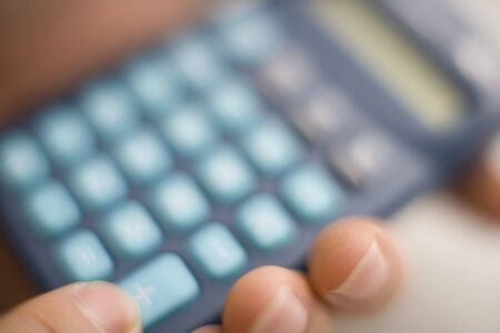 Electronic calculatorの写真素材