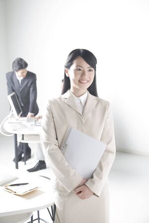 Japanese office ladyの写真素材