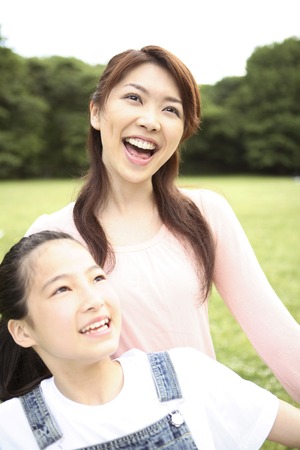 Mother and daughterの写真素材