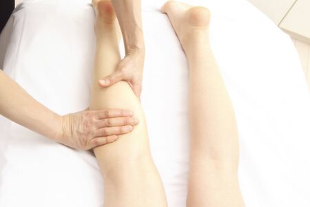 Women who undergo massage legsの写真素材