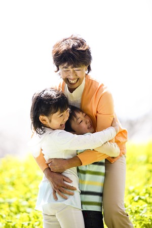 Grandmother to suffer holding a grandchild