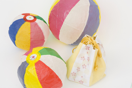 Purse and paper balloon