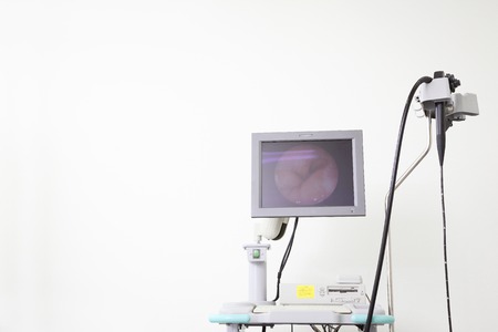 Monitor of the endoscopeの写真素材