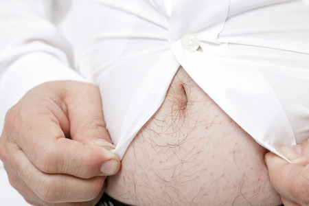 Belly of middle-aged menの写真素材