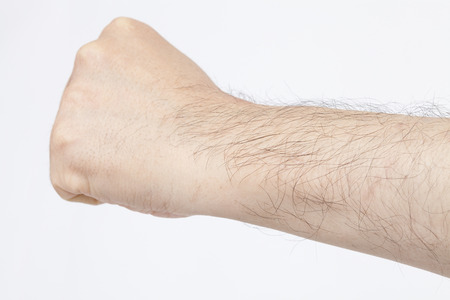 Middle-aged male body hairの写真素材