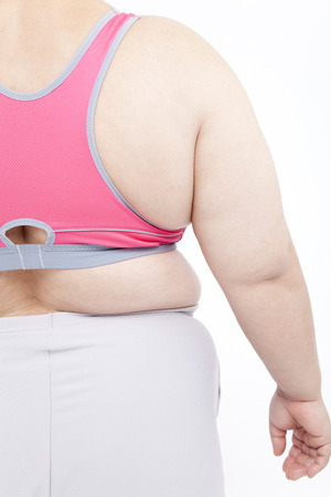 From behind the metabolic syndrome womenの写真素材