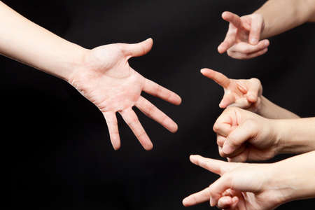 Rock paper scissorsの写真素材