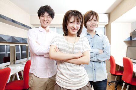 Men and women of the design companyの写真素材