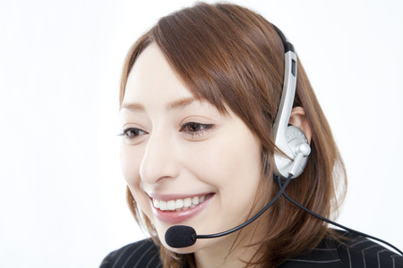Business woman on incomeの写真素材