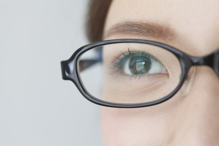 Eyes of OL to wear glassesの写真素材