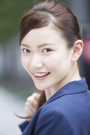 OL retrospective smilesの写真素材