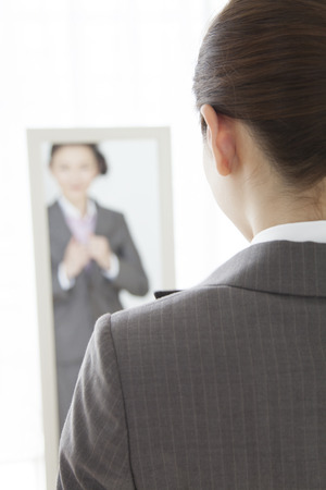 Women dressed in suitsの写真素材
