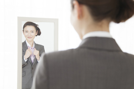 Women dressed in suitsの写真素材