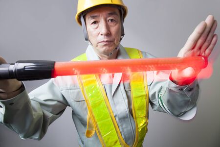 Traffic control workers