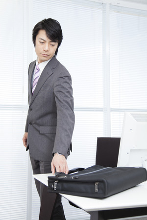 businessman go outの写真素材