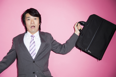 Businessman corneredの写真素材