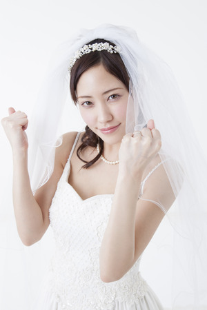 Bride to guts poseの写真素材