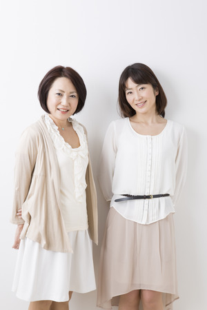 Smiling middle womenの写真素材