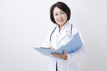 Joy to open a medical recordの写真素材