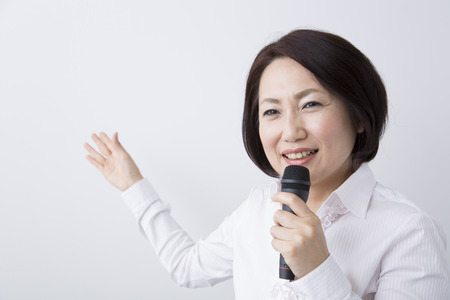 Business woman to make a presentationの写真素材