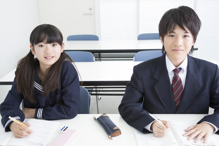 To junior high school studentsの写真素材