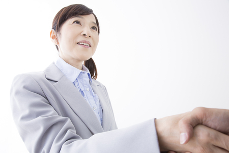 Office Lady for a handshakeの写真素材