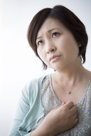 Middle women anxious aboutの写真素材