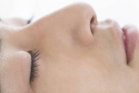 Men close my eyesの写真素材